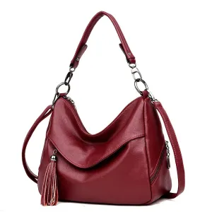 Embroidery Bag Bag Simple Low-priced Hand Shoulder Bag Women Top-handle Totes C860 Lady Bag Tassel Leather Crossbody Style Fashion Handbags Full assortment