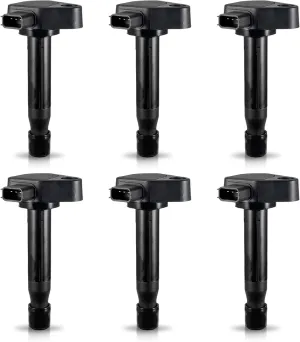 ENA Set of 6 Ignition Coil Pack 3.0L 3.2L 3.5L Compatible with Acura Honda 2001 2002 2003 2004 2005 2006 2007 2008 Accord 2009 2010 Odyssey CL RL TL 3.0L 3.2L 3.5L Coils for UF242 C1221 30520P8EA01