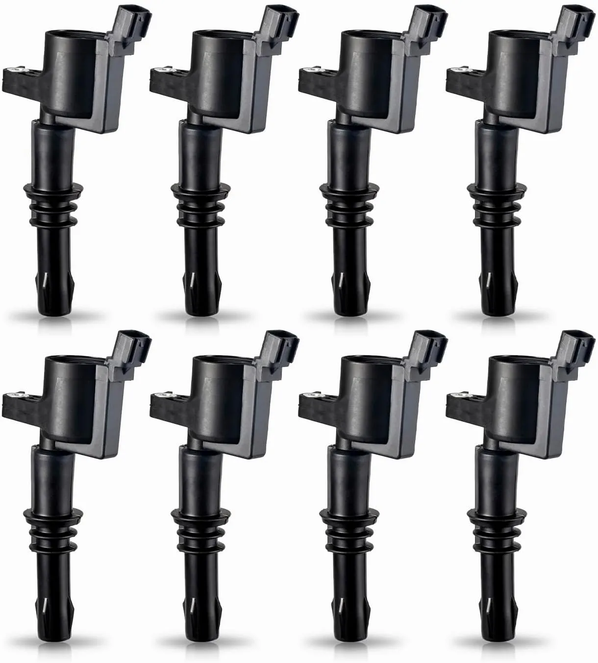 ENA Set of 8 Straight Boot Ignition Coil Pack Compatible with Ford Lincoln Expedition Explorer F-150 Super Duty Mustang Mountaineer 4.6l 5.4l 6.8l Replacement for DG511 C1541 FD508