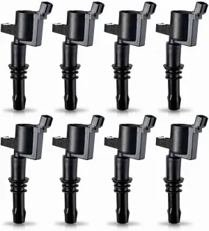 ENA Set of 8 Straight Boot Ignition Coil Pack Compatible with Ford Lincoln Expedition Explorer F-150 Super Duty Mustang Mountaineer 4.6l 5.4l 6.8l Replacement for DG511 C1541 FD508