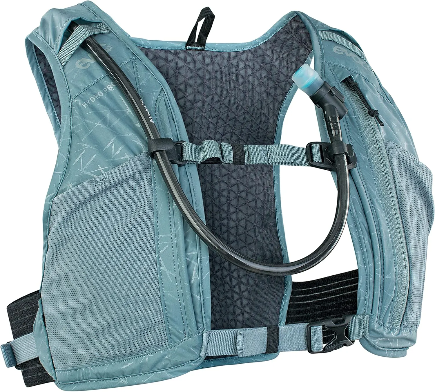 EVOC Steel Hydro Pro 1.5L   1.5L Bladder Hydration Bag for Hiking and Cycling (Steel, One Size)