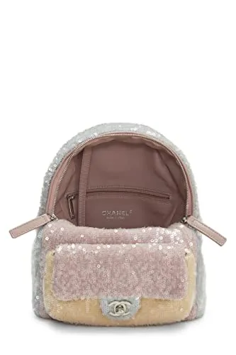 Exceptional Backpack Sequin Mini,  Multi Waterfall Chanel, Multicolor Cost-efficient