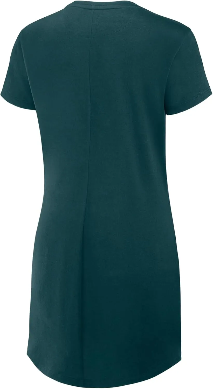 Fanatics Women's College NFL Ruched Drape T-Shirt Dress