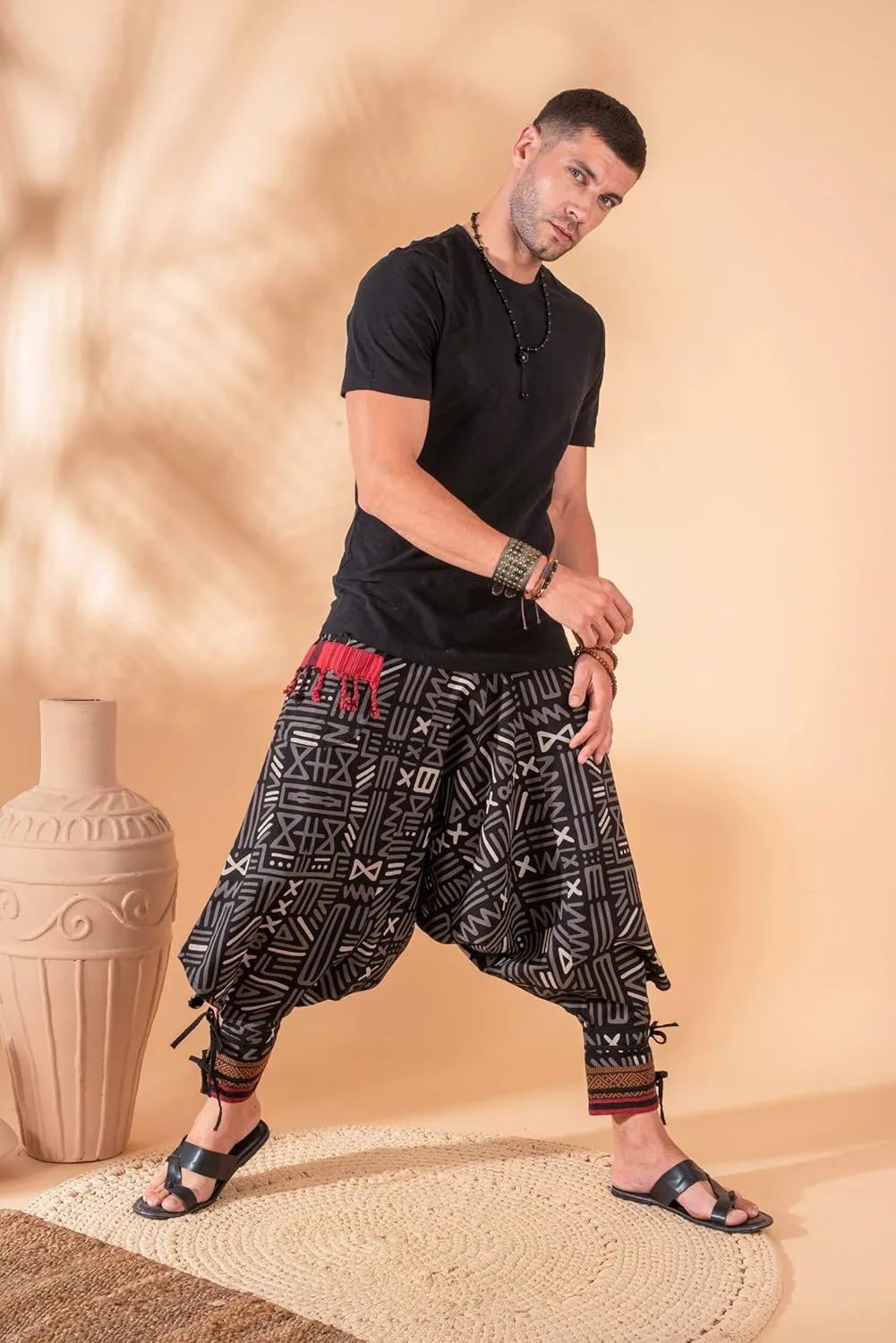 Festival Clothes Tribal Hippie Elephant Pajama Parachute Boho Summer Clothes Yoga Harem Pants for Men