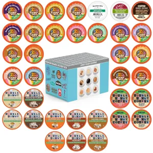 Flavored Decaf Coffee Pods Variety Pack Compatible with Keurig K Cups Brewers, 36 Count, Assorted Decaffeinated Flavored Coffee Sampler(Pack of 1)