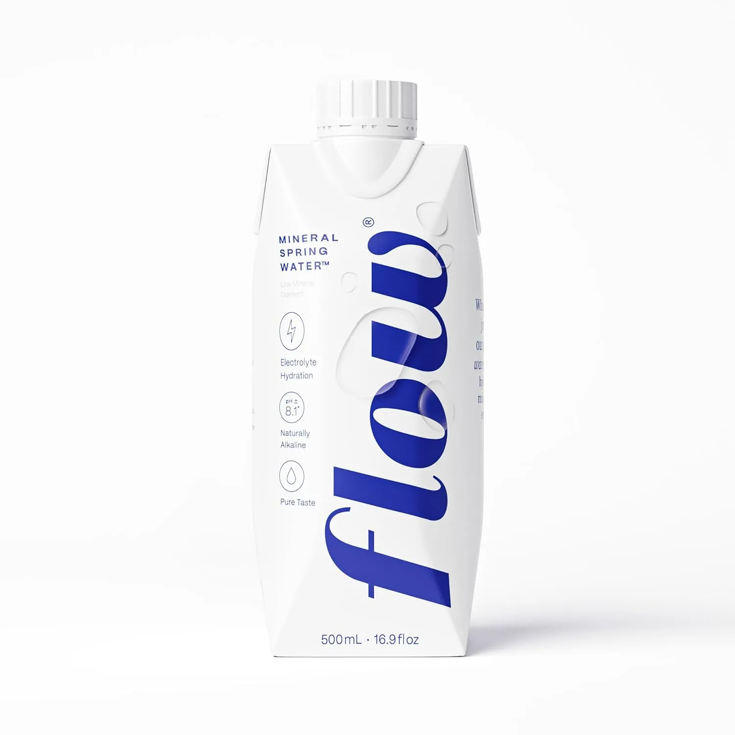 Flow Alkaline Spring Water - Refreshing Taste Of Natural Alkaline Water With Natural Electrolytes, Eco-Friendly Packaging, Non-GMO And BPA-Free. Unflavored. 12 Pack of 16.9 FL Bottles