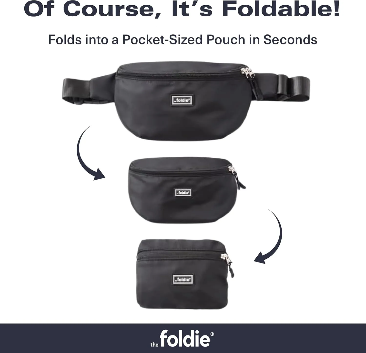 Foldable Crossbody Bags for Women & Men - Anti-Theft RFID-Safe Fanny Pack with Smart Lockable Zippers and Cut-Resistant Strap - Lightweight Waist Pack for Travel & Everyday Use - Beige