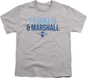 Franklin & Marshall College Official Stacked Youth Kids Boy/Girls T Shirt