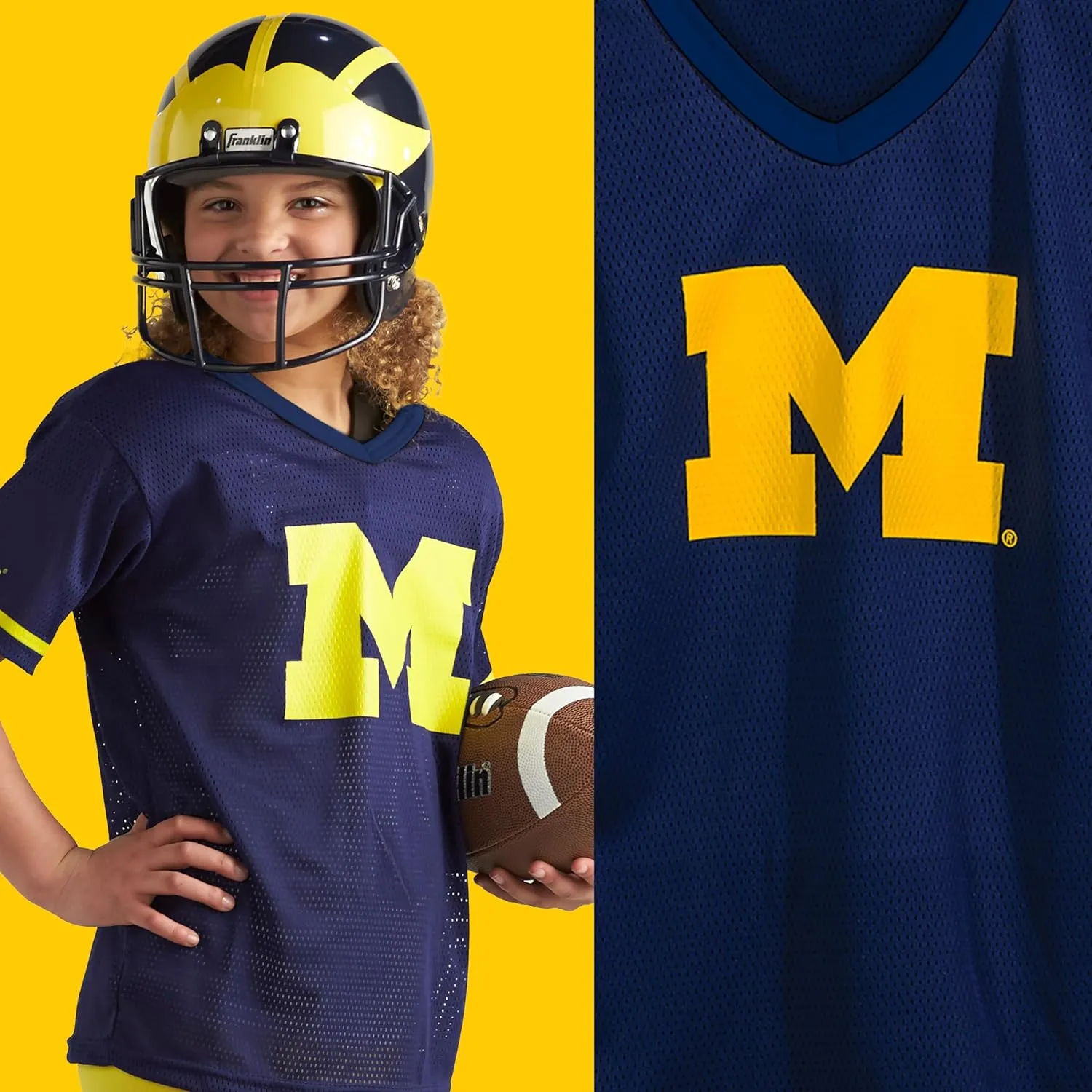 Franklin Sports NCAA Kids College Football Helmet   Jersey Sets - NCAA Team Uniform Costume Set - Toy Sets - Medium