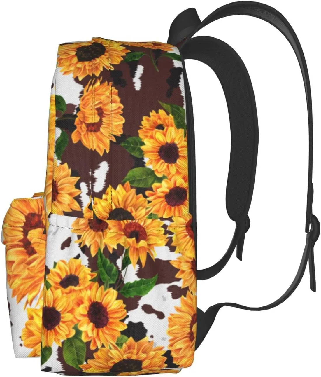 FREEHOTU Sunflower Farm Backpack For Men Women With Adjustable Padded Shoulder Straps Daypack For College Travel