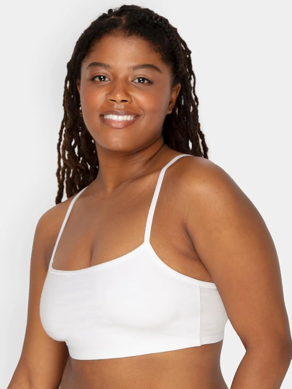Fruit of the Loom Women's Spaghetti Strap Cotton Sports Bra - All-Day Comfort & Easy Movement - Value Packs