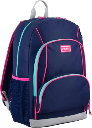 FUEL Laptop Backpack, Multipurpose Casual Daypack, Triple Compartments Bookbag for College, Hiking, Work, 18 Inches, Deep Cobalt