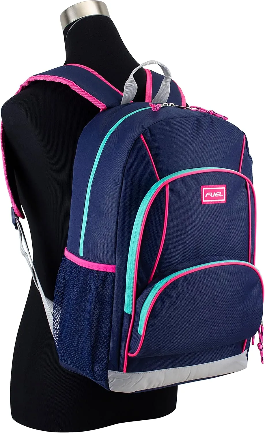 FUEL Laptop Backpack, Multipurpose Casual Daypack, Triple Compartments Bookbag for College, Hiking, Work, 18 Inches, Deep Cobalt