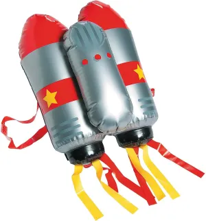Fun Express God's Galaxy VBS Inflatable Jet Pack - Vibrant Exciting Party Favors for Vacation Bible School Themed Events and Classroom Activities - Perfect for Kids to Wear and Play - 6 Pieces