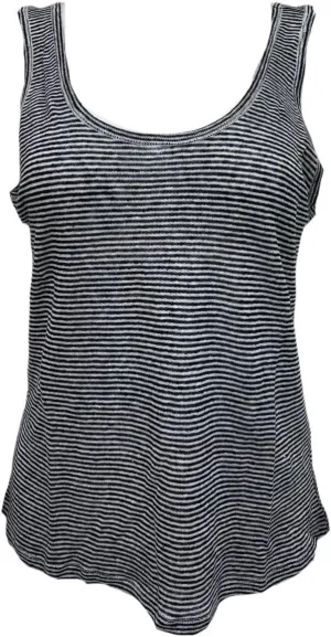 GANT Rugger Women's Striped Linen Tank Top, Medival Blue, L