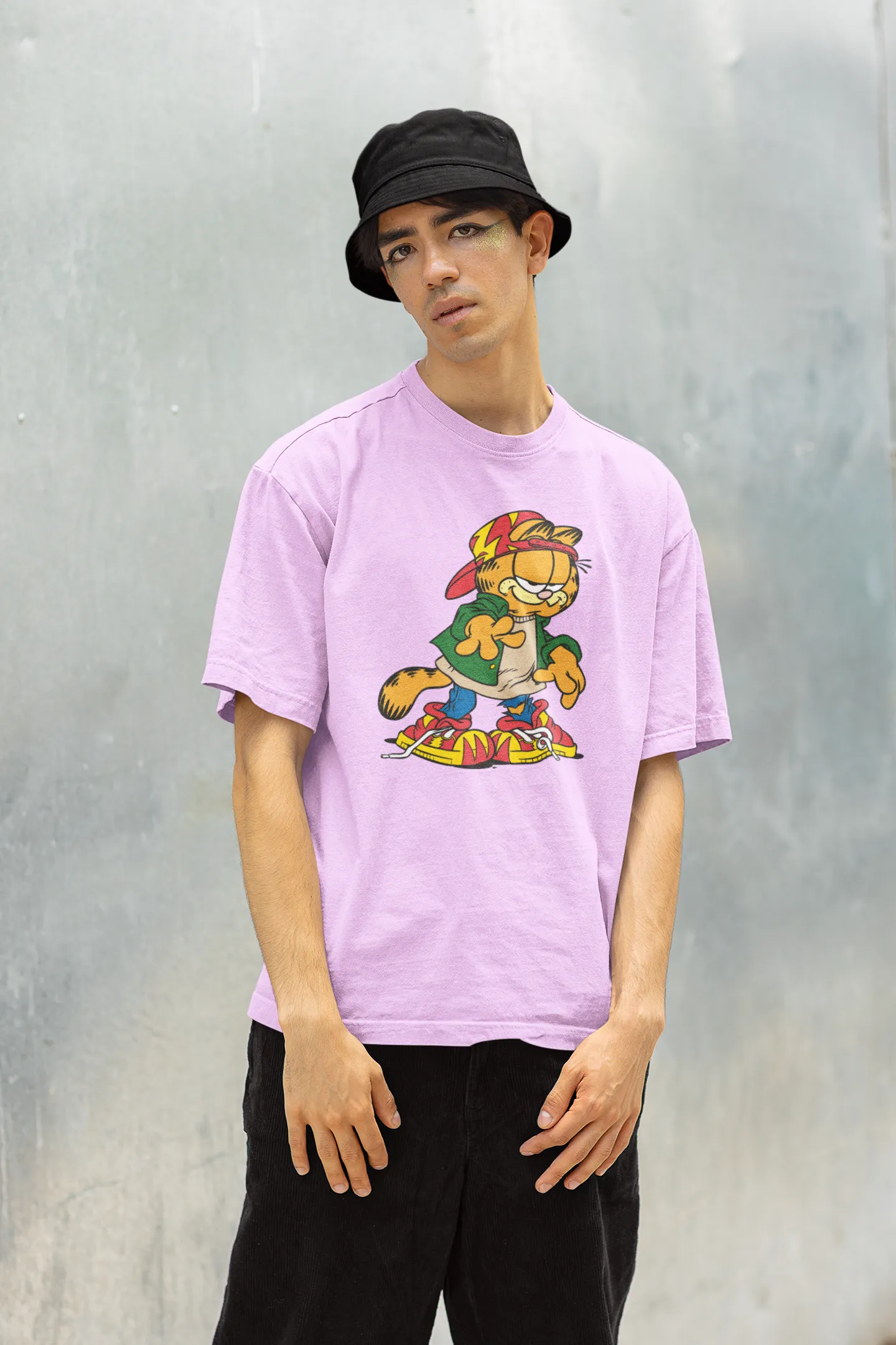 Garfield Rapstar Oversized 100% Cotton Tshirt