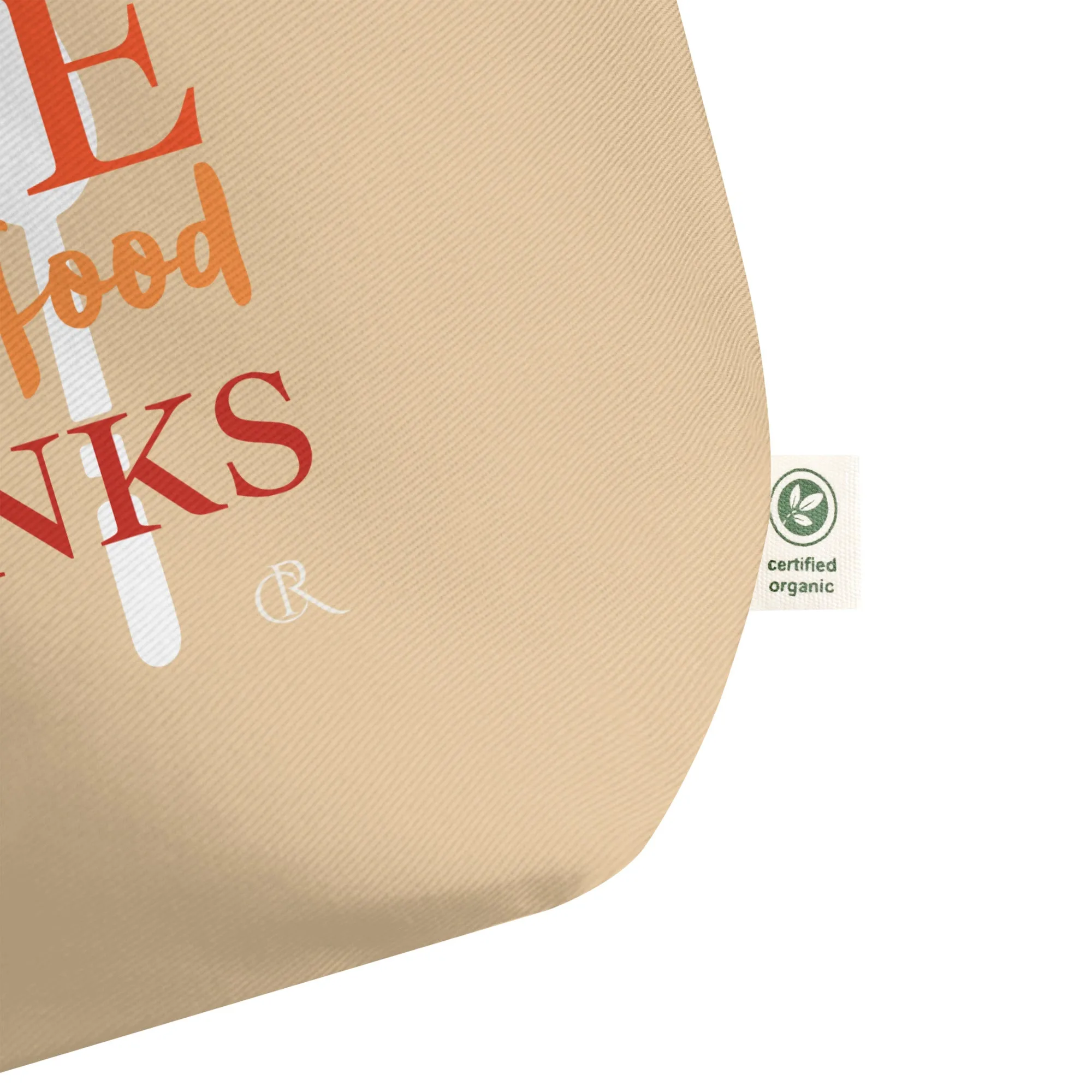Give Thanks Large Organic Tote Bag