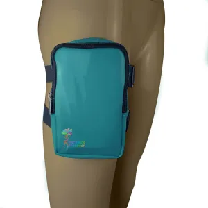 Glossy Thigh Bag | Leg Harness for Women | Outdoor Leg Pouch | Carnival Hiking Travel Fanny Pack with Adjustable Straps | Teal