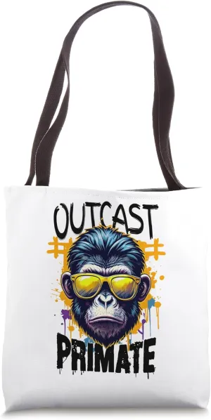 Gorilla Outcast Primate Bold Graffiti Style Tote Bag