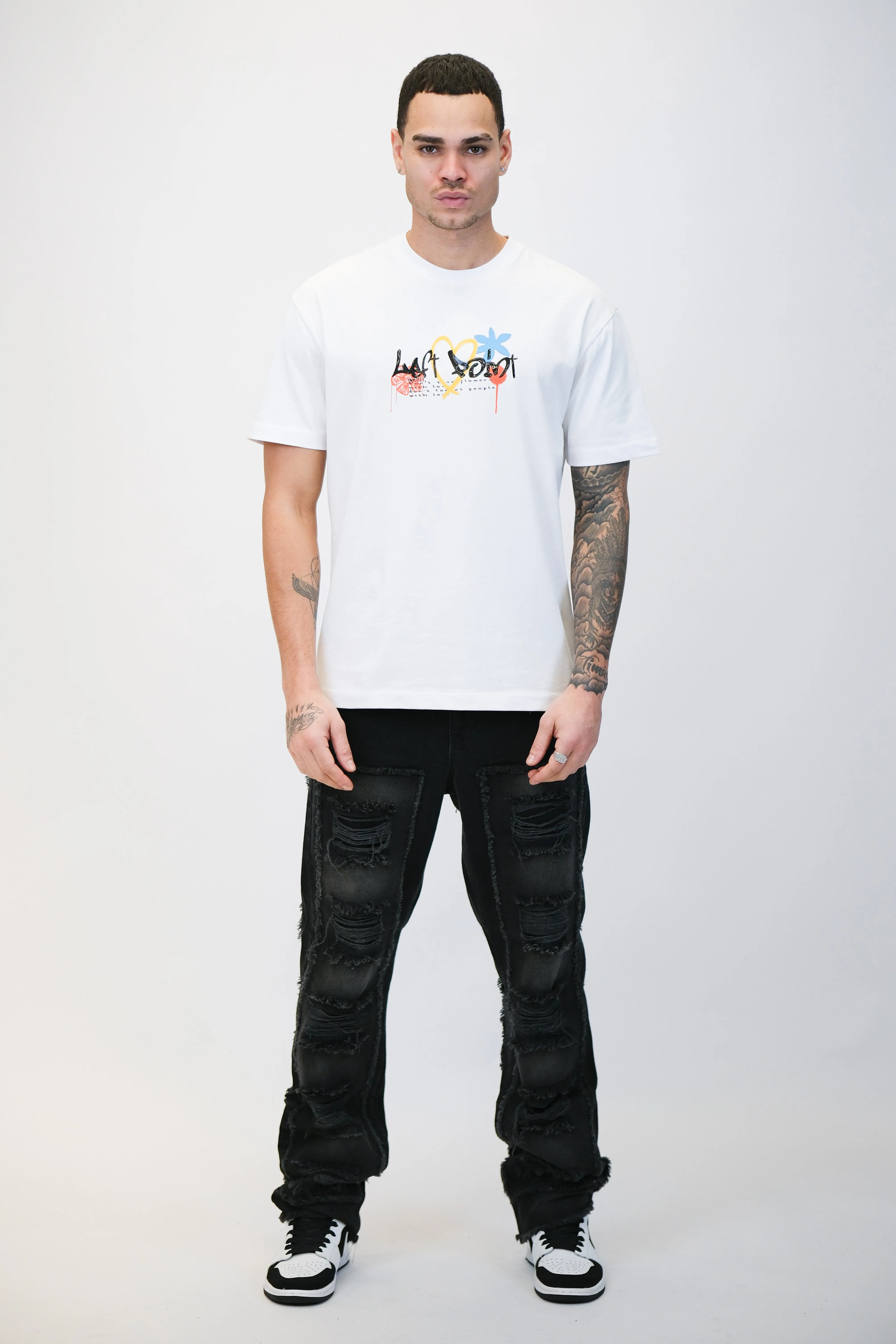 Graffiti Heart Graphic T-Shirt