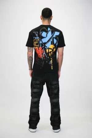 Graffiti Heart Graphic T-Shirt