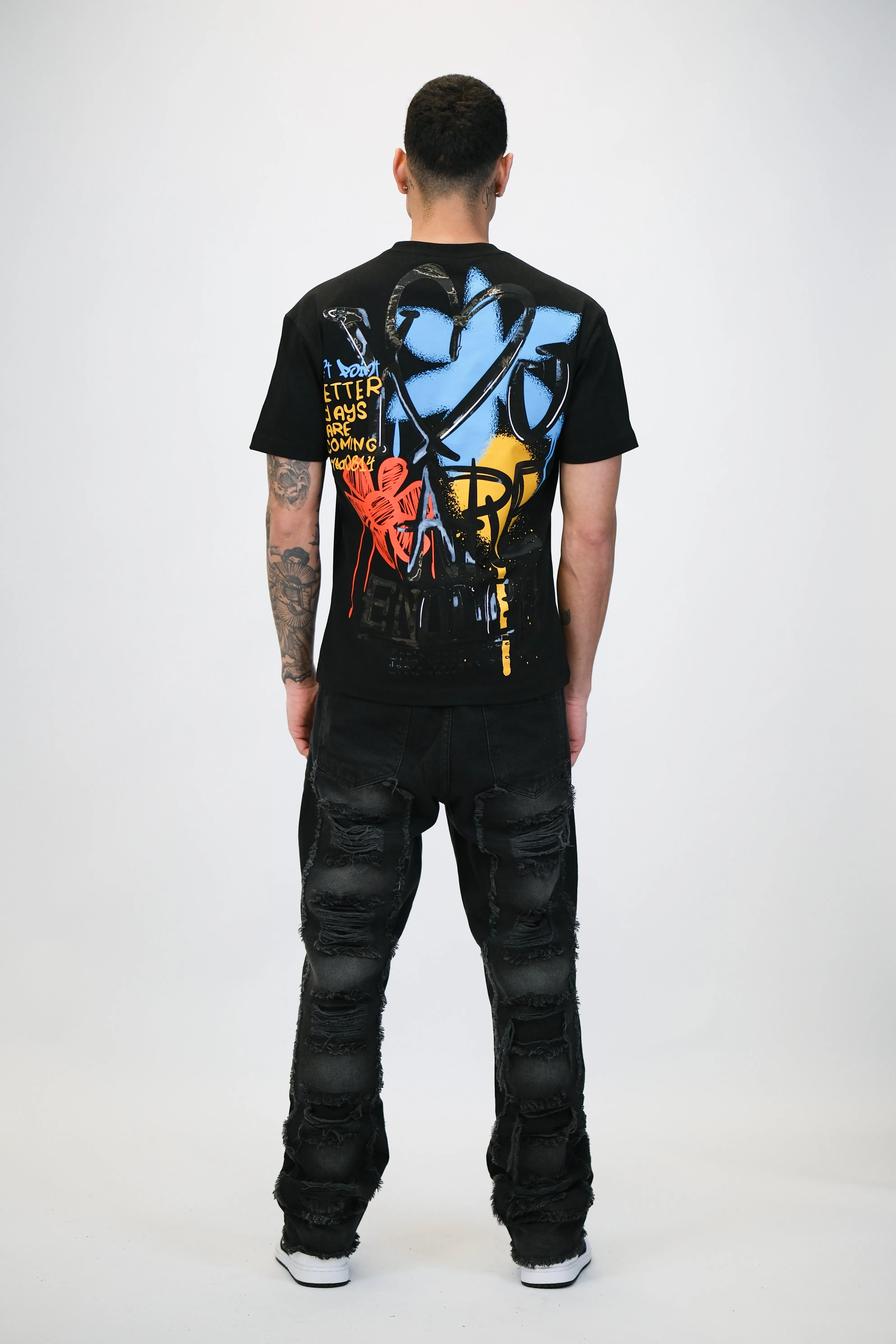 Graffiti Heart Graphic T-Shirt