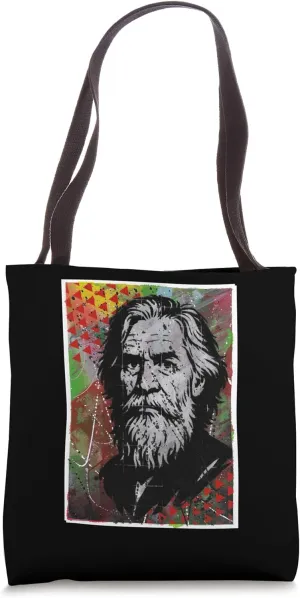 Graffiti Streetwear Art Abstract Urban Old Man Beard Tote Bag