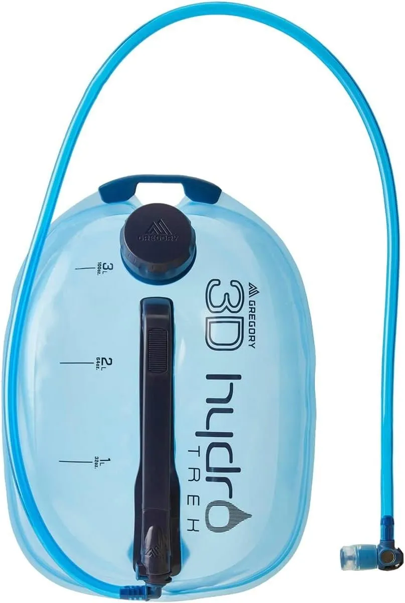 Gregory 3D Hydro Trek 3L Day Hiking/Backpacking Hydration Water Reservoir/Bladder, Blue