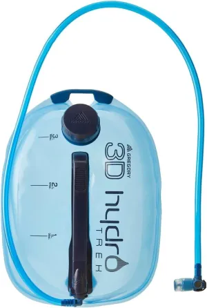 Gregory 3D Hydro Trek 3L Day Hiking/Backpacking Hydration Water Reservoir/Bladder, Blue