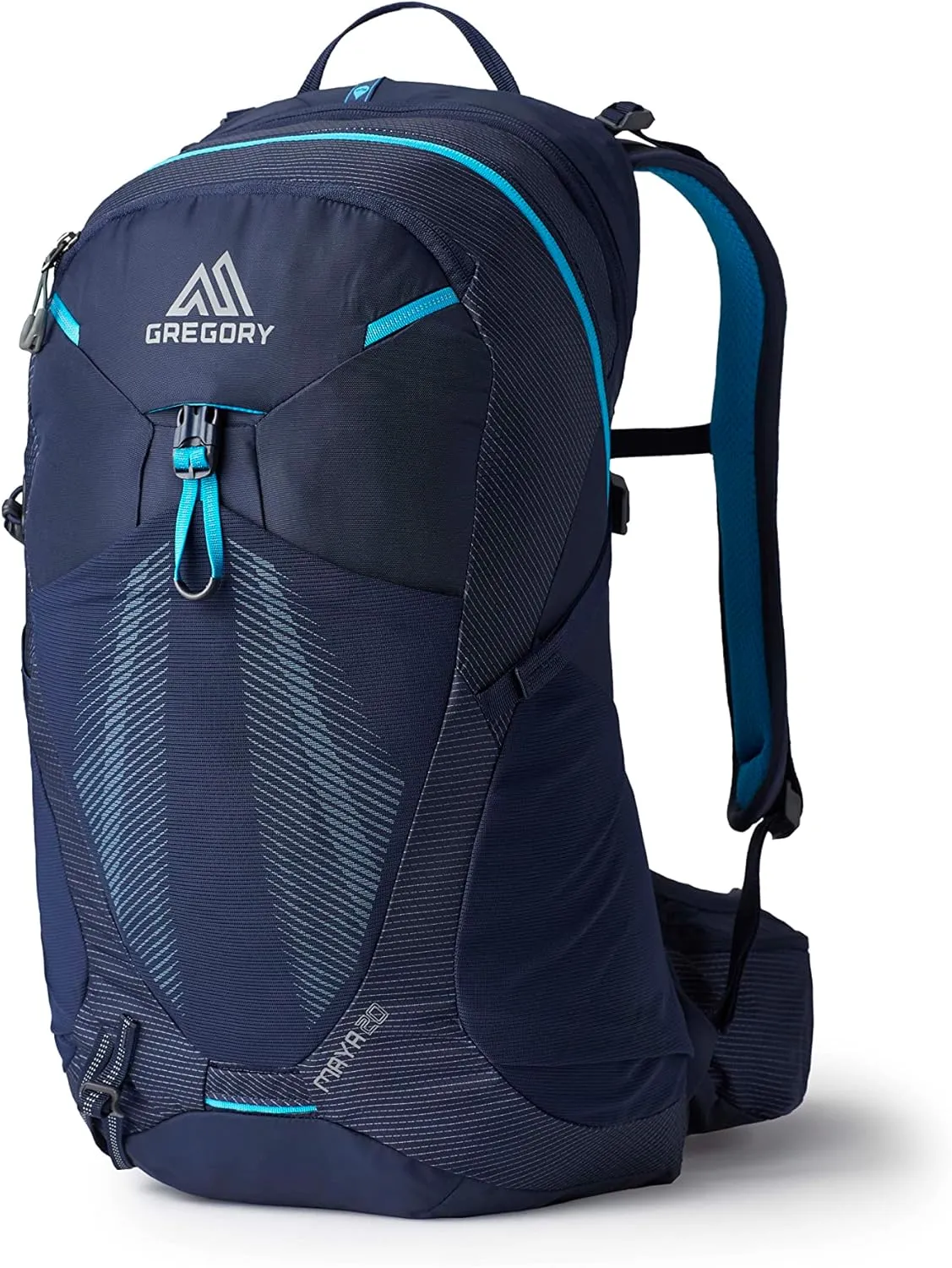 Gregory Maya 20L Women's Day Hiking Backpack, Ventilated Backpanel, Built-In Hydration Attachment for Water Bladder (Reservoir Not Included), One Size Fits All, Storm Blue