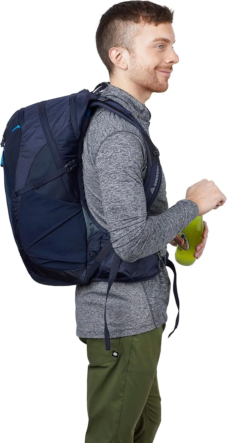 Gregory Miko 25L Unisex Day Hiking Backpack, Ventilated Backpanel, Built-In Hydration Attachment for Water Bladder (Reservoir Not Included), One Size Fits All, Sumac Red