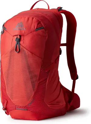 Gregory Miko 25L Unisex Day Hiking Backpack, Ventilated Backpanel, Built-In Hydration Attachment for Water Bladder (Reservoir Not Included), One Size Fits All, Sumac Red