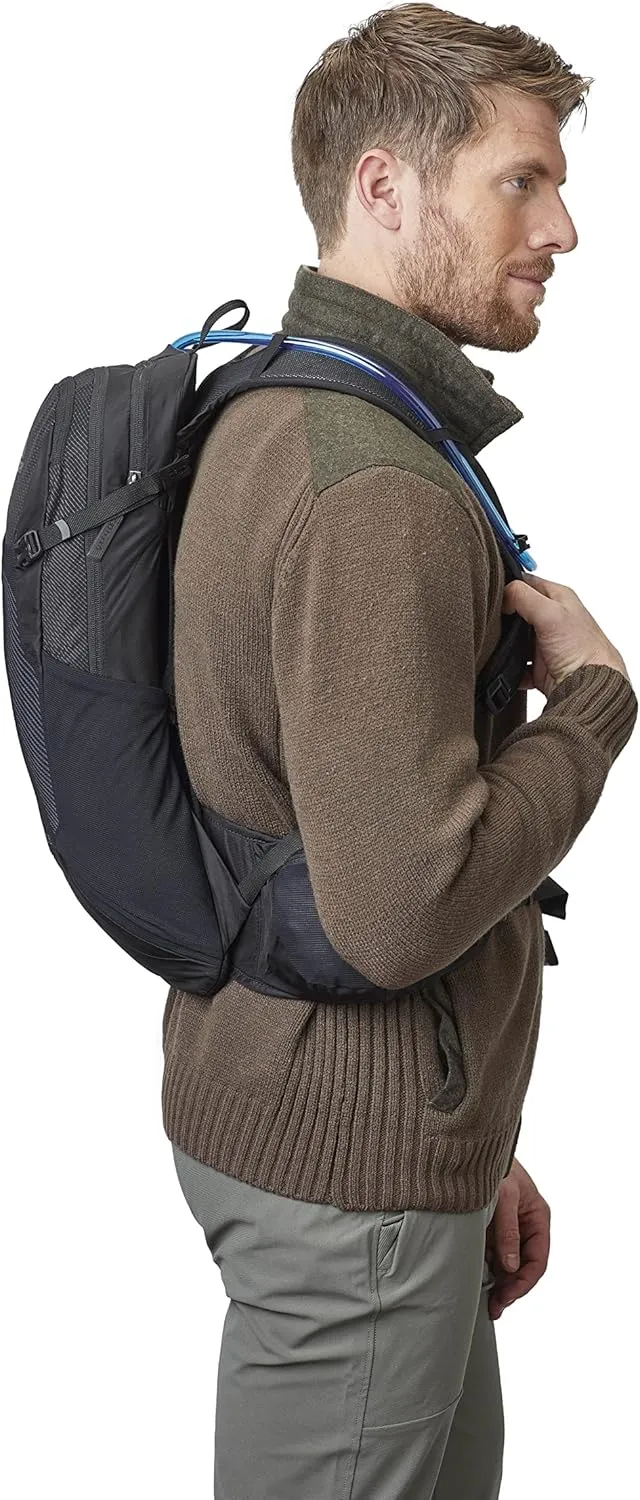 Gregory Salvo 8L H2O Unisex Day Hiking/Backpacking Hydration/Mountain Biking Backpack, 3L Water Reservoir/Bladder Included, One Size Fits All, Ozone Black