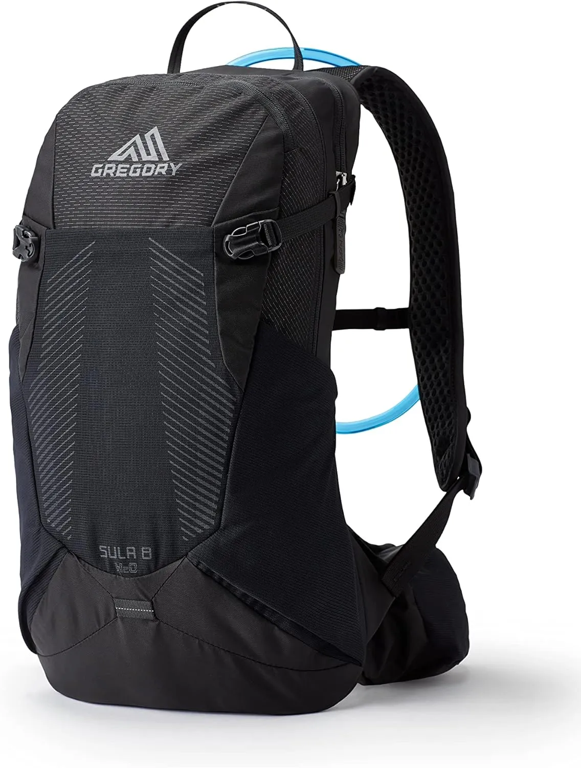 Gregory Sula 8 H2O Unisex Day Hiking/Backpacking Hydration/Mountain Biking Backpack, 3L Water Reservoir/Bladder Included, One Size Fits All, Aurora Black