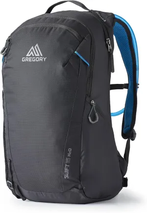 Gregory Swift 16L H2O Women's Day Hiking Backpack, Breathable Foam Backpanel, 2L Water Reservoir Included, Xeno Black