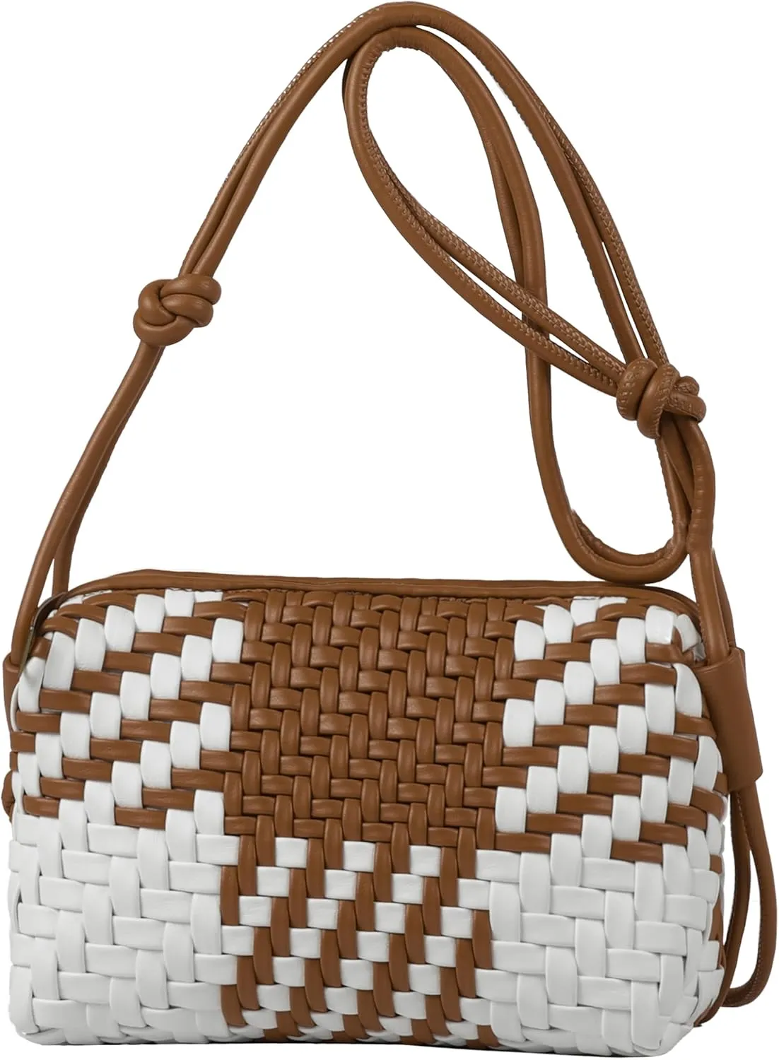 Handwoven Crossbody Bag for Women, Shoulder Purse with Adjustable Strap Lightweight Summer Festival Bag Gift