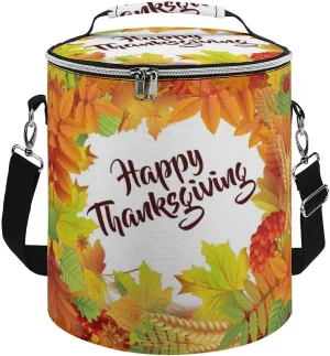 Happy Thanksgiving Foliage The Cylindrical Camping Ice Pack is Reusable Leak Proof Waterproof and Insulated