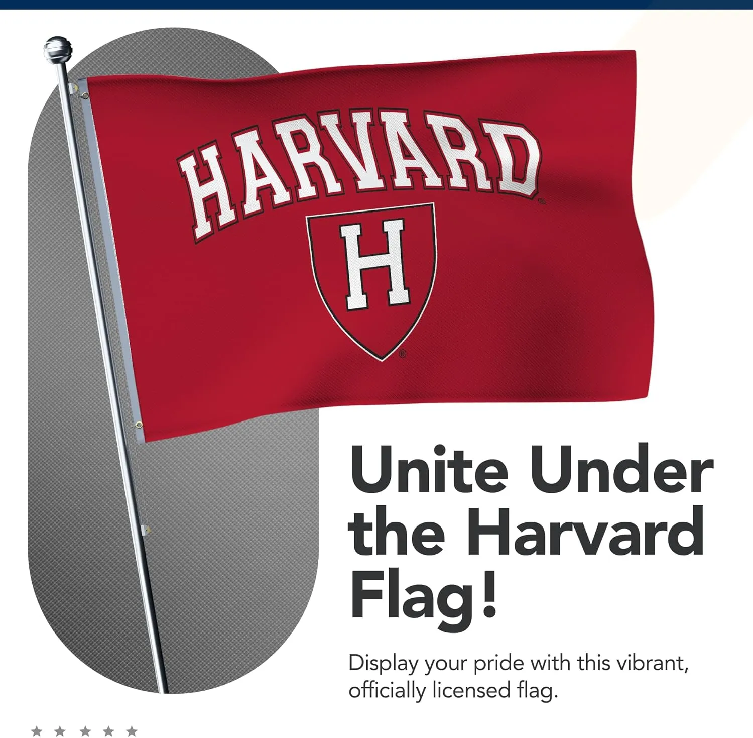 Harvard Crimson 3' x 5' College Sports Printed Flag - NCAA Licensed - Nylon - School Banner (Red, White)