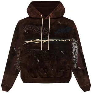 Hellstar Graffiti Hoodie 'Brown'