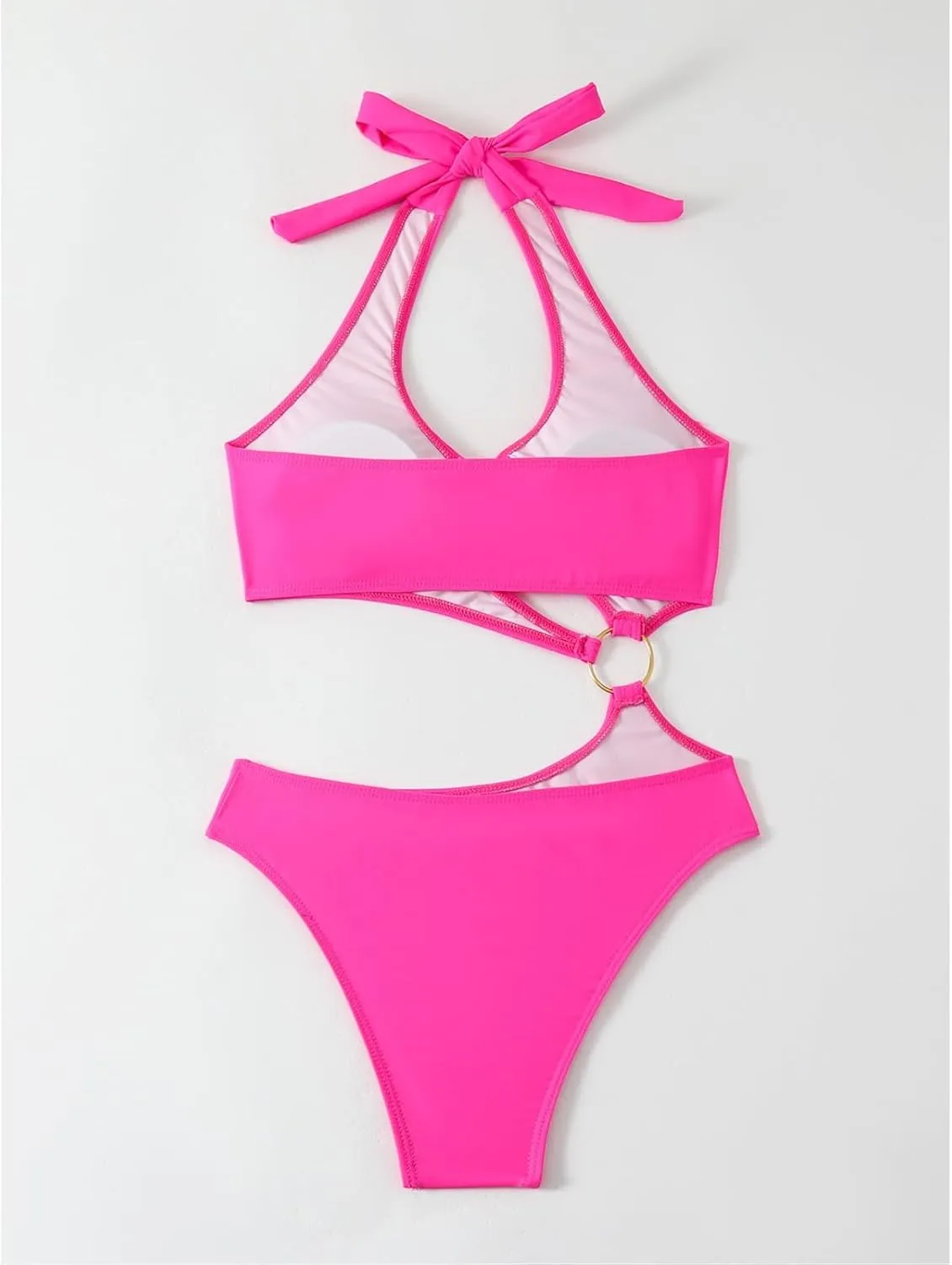 High Waist Nice Sleeveless Outfits Women Festival Birthday Sheath Comfortable Tankini Ladies Deep Neck Coloured