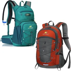 Hiking Backpack 25L   Hydration Backpack with 3L Water Bladder Lightweight Camping Travel Backpack for Men Women