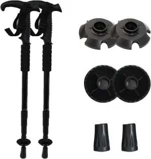 Hiking Sticks Lightweight Aircraft-Grade Aluminum Retractable ， Eva Foam Grips Adjustable Height Trekking Poles for Hiking