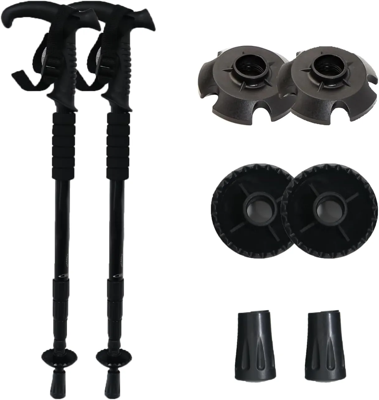 Hiking Sticks Lightweight Aircraft-Grade Aluminum Retractable ， Eva Foam Grips Adjustable Height Trekking Poles for Hiking