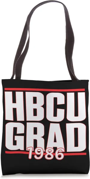 Historically Black College University Alumni 1986 Grad HBCU Tote Bag