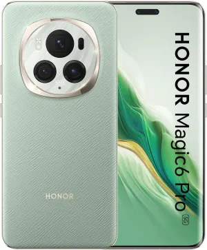 Honor Magic6 Pro Dual SIM 512GB ROM   12GB RAM (GSM | CDMA) Factory Unlocked 5G Smartphone (Epi Green) - International Version