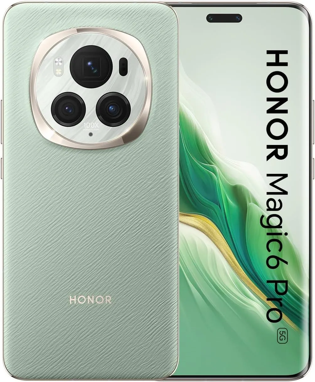 Honor Magic6 Pro Dual SIM 512GB ROM   12GB RAM (GSM | CDMA) Factory Unlocked 5G Smartphone (Epi Green) - International Version
