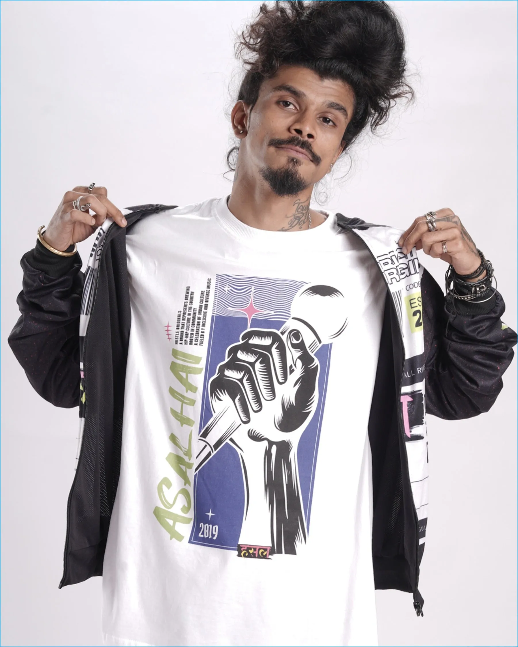 Hustle Asal Hai 100% Cotton Oversized Tshirt