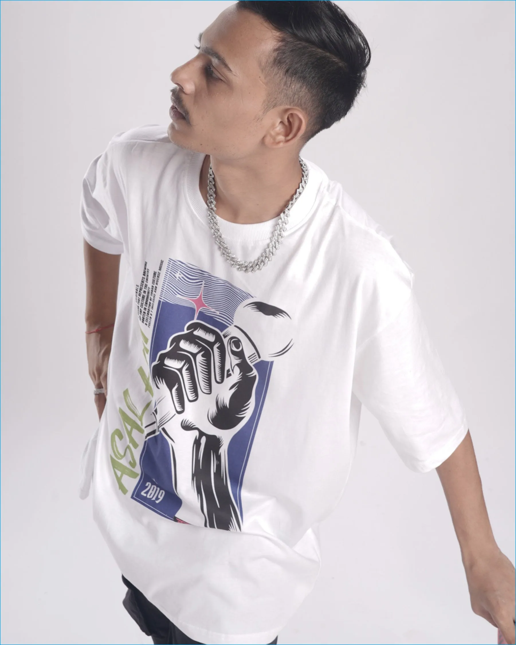 Hustle Asal Hai 100% Cotton Oversized Tshirt