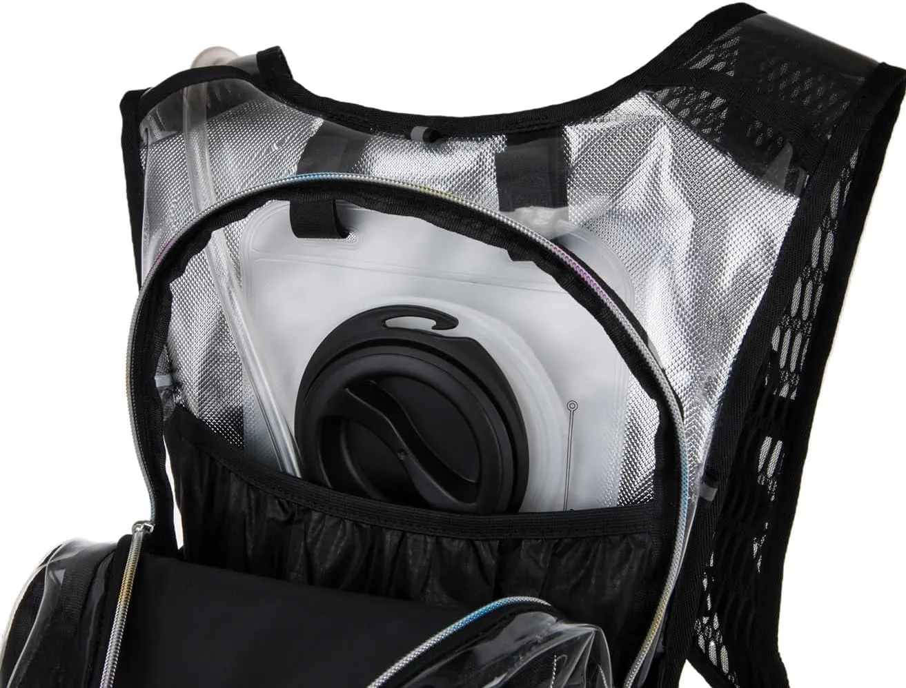 Hydration Backpack Pack with Cool Lights, 2L Water Bladder, Lightweight Bag for Running, Hiking, Bike, Climbing, Music Festival Essential, and Rave