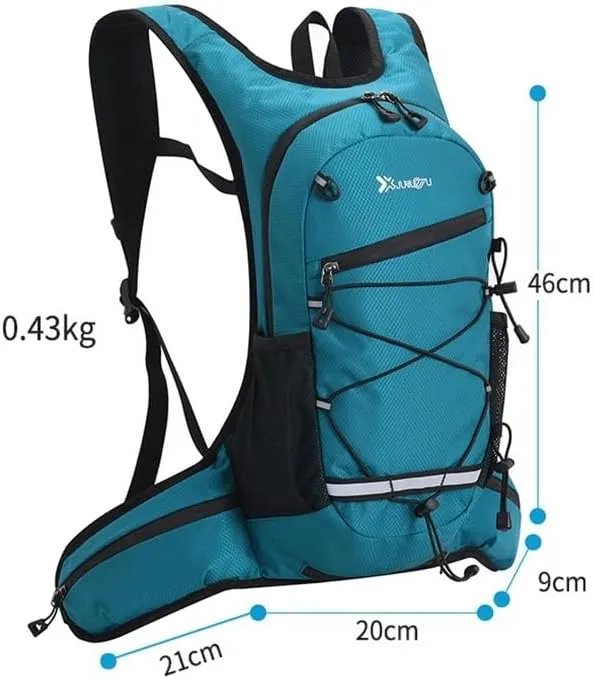 Hydration Pack - Lightweight Running Hydration Backpack for Men Women Hydration Backpack with Storage for Cycling, Hiking, Running, Climbing,Camping, Biking(Blue)